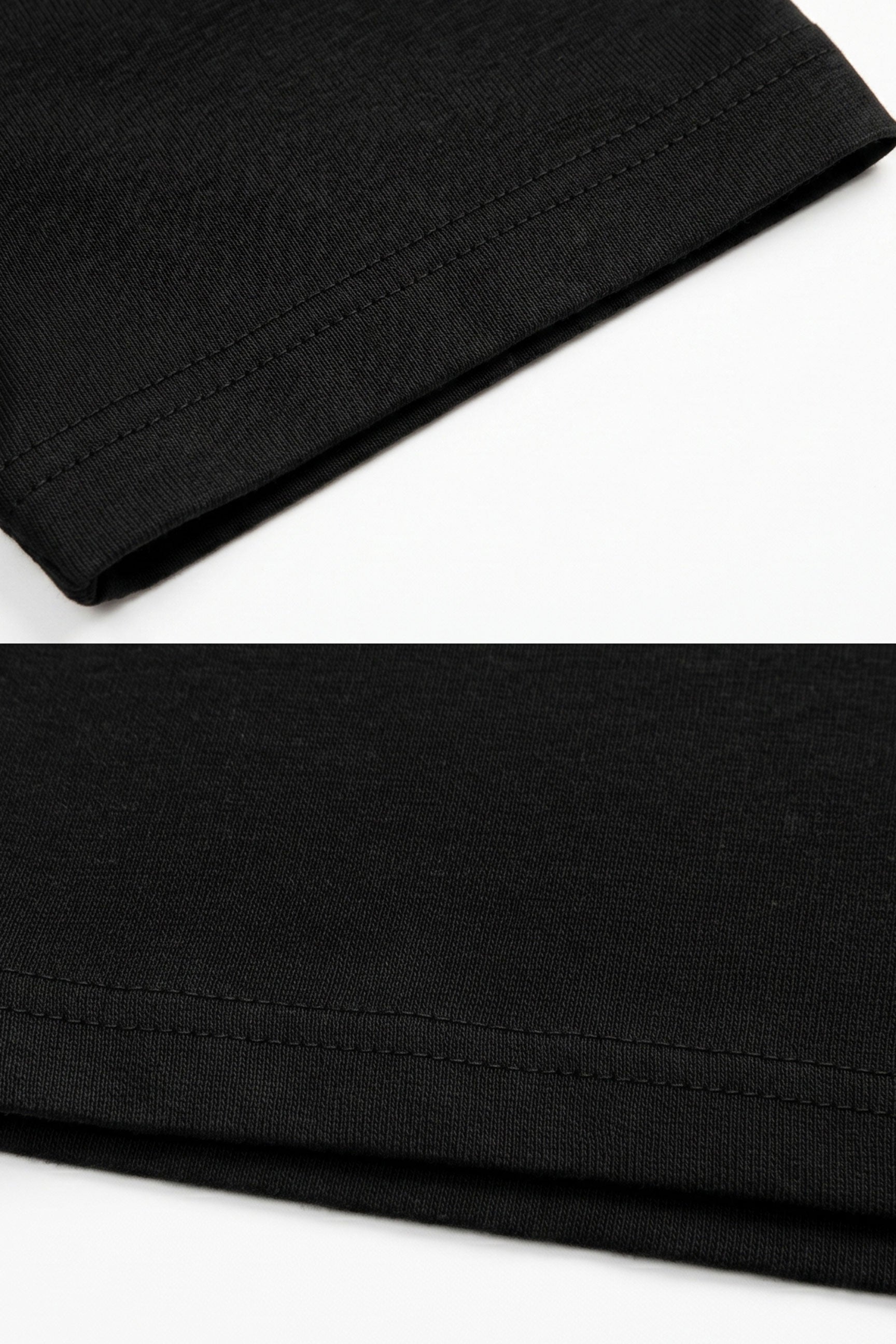 T-shirt classica da uomo in cotone nero