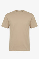 T-shirt classica da uomo in cotone marrone