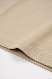 T-shirt classica da uomo in cotone marrone