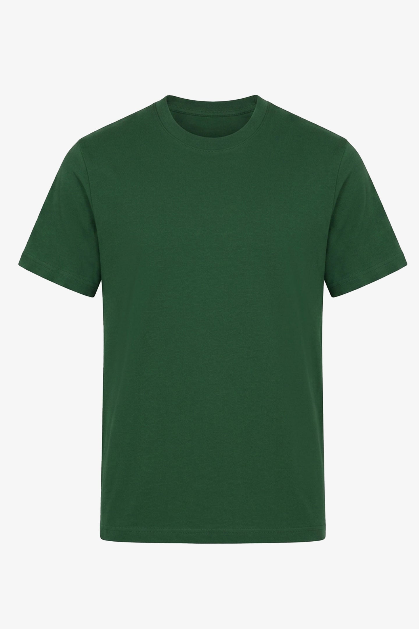T-shirt classica da uomo in cotone verde