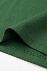 T-shirt classica da uomo in cotone verde