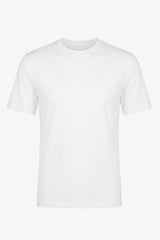 T-shirt classica da uomo in cotone color bianco sporco