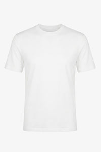 T-shirt classica da uomo in cotone color bianco sporco