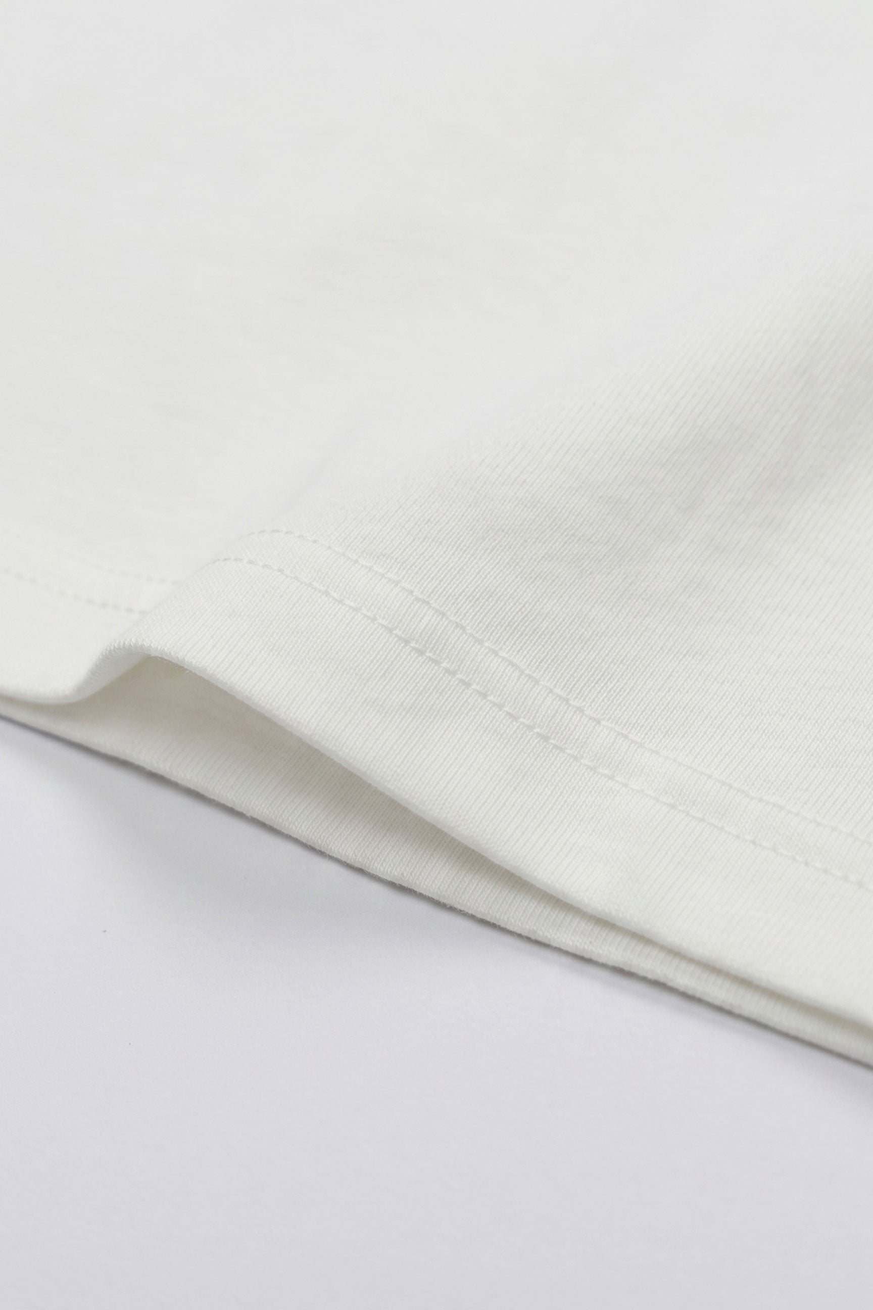 T-shirt classica da uomo in cotone color bianco sporco