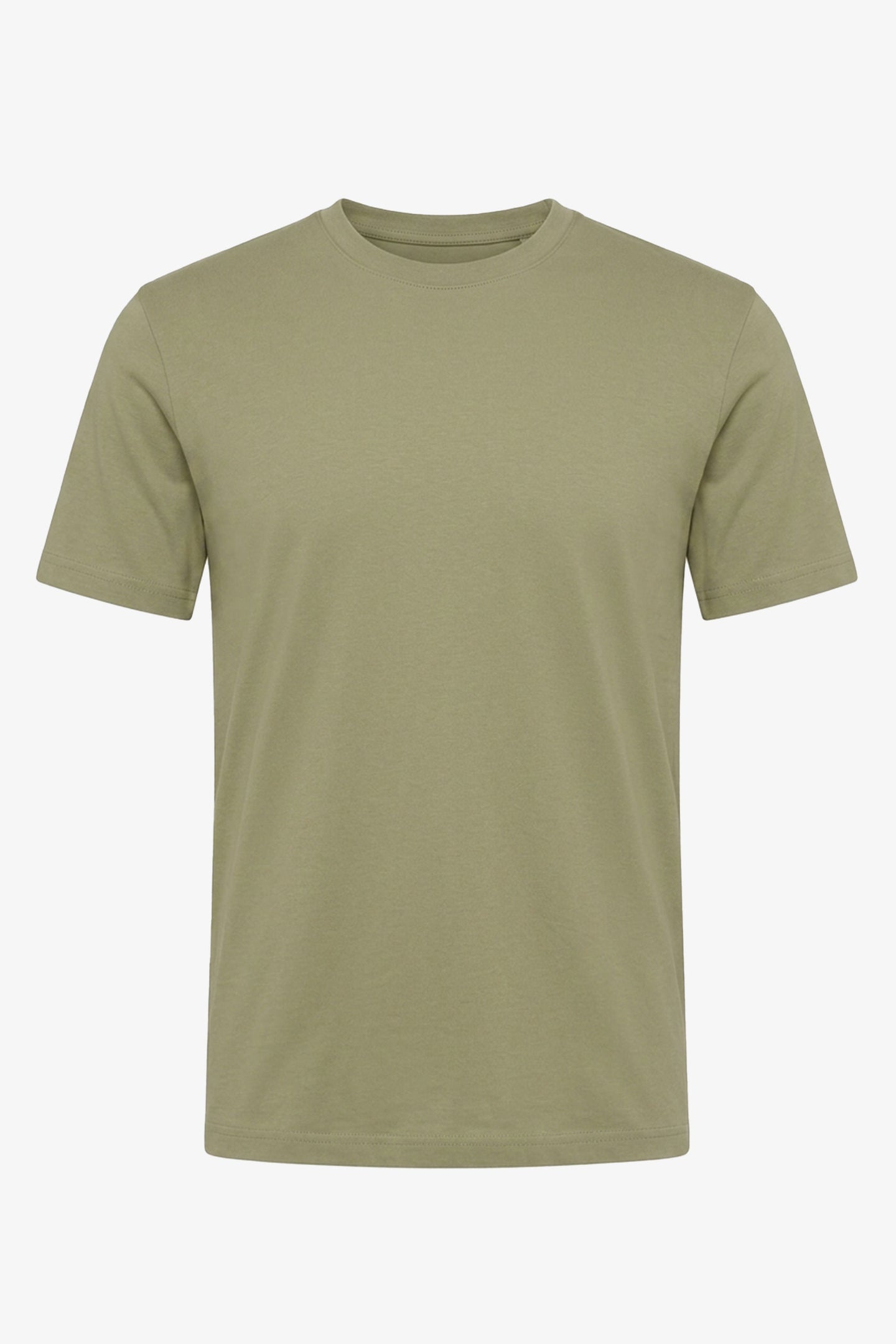 T-shirt classica da uomo in cotone verde oliva