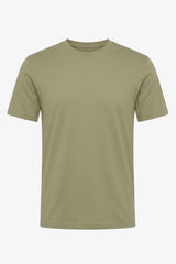 T-shirt classica da uomo in cotone verde oliva