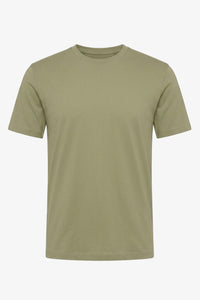 T-shirt classica da uomo in cotone verde oliva
