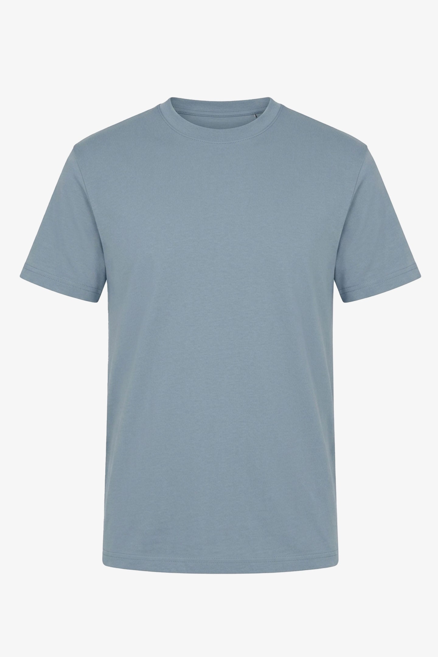 T-shirt classica da uomo in cotone azzurro cielo
