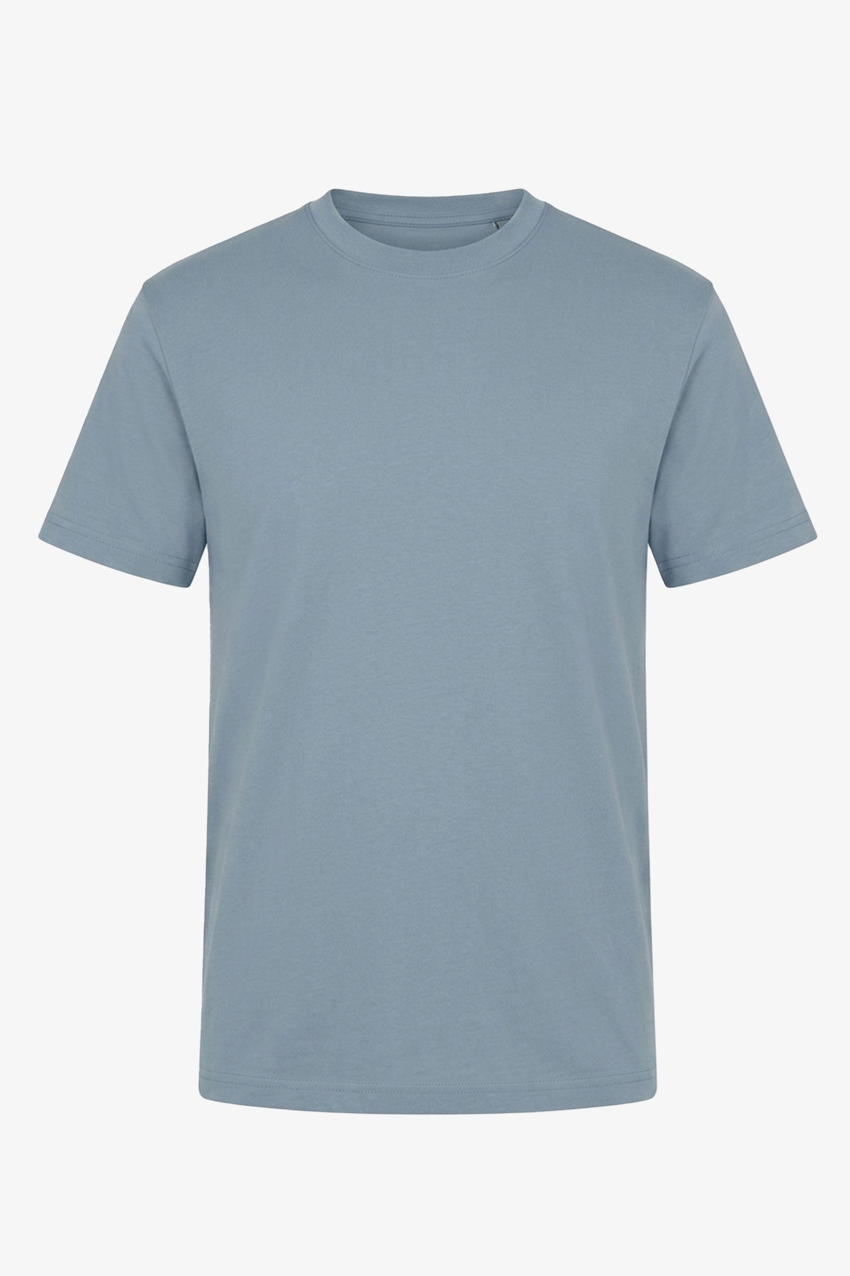 T-shirt classica da uomo in cotone azzurro cielo