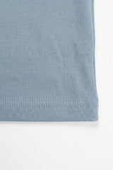 T-shirt classica da uomo in cotone azzurro cielo