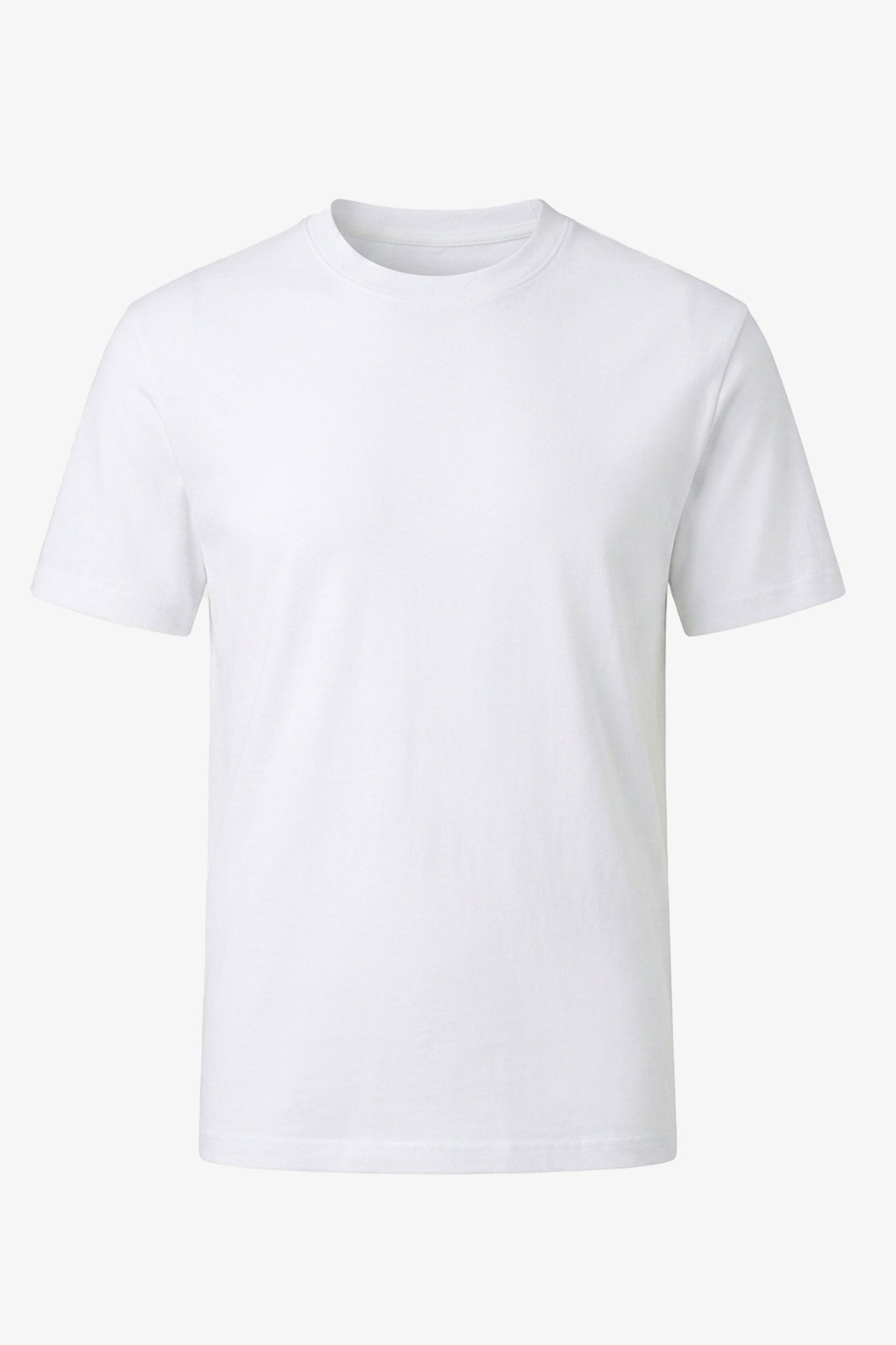 T-shirt classica da uomo in cotone bianco
