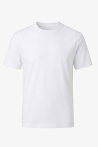 T-shirt classica da uomo in cotone bianco