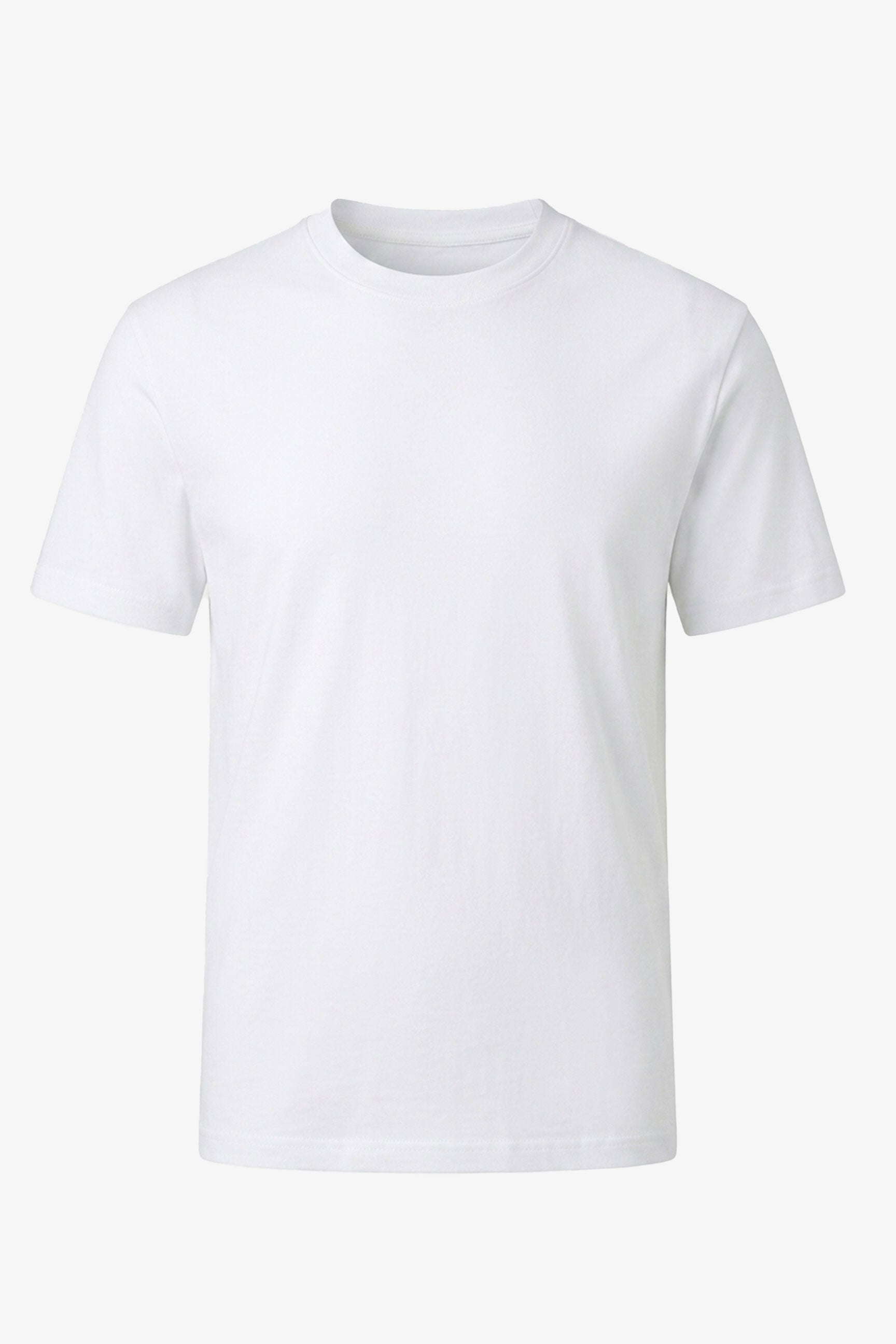 T-shirt classica da uomo in cotone bianco