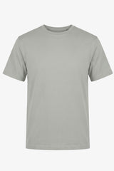 T-shirt classica da uomo grigia in misto cotone