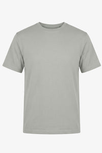 T-shirt classica da uomo grigia in misto cotone