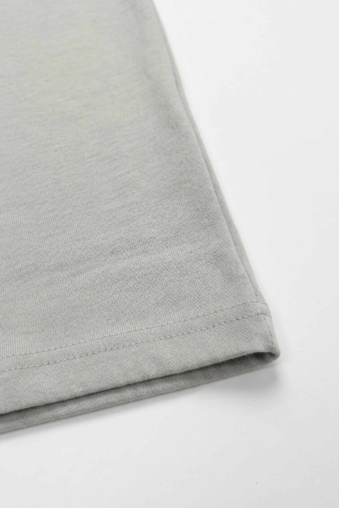 T-shirt classica da uomo grigia in misto cotone