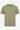 T-shirt classica da uomo color kaki a maniche corte con scollo rotondo