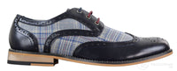Men's Leather and Tweed Vintage Shoes - Cavani Oslo