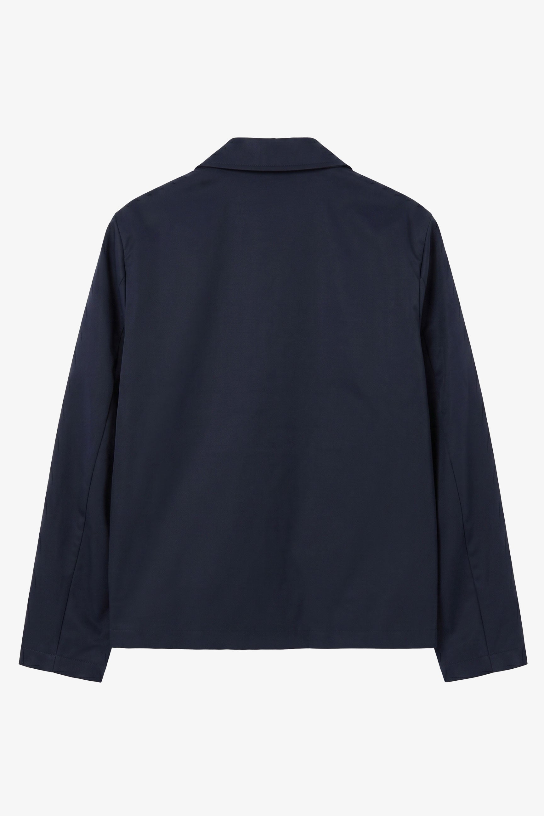 Giacca Harrington da uomo blu navy impermeabile con colletto