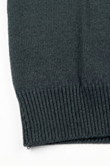 Maglione da uomo blu navy in maglia, girocollo, vestibilità regolare