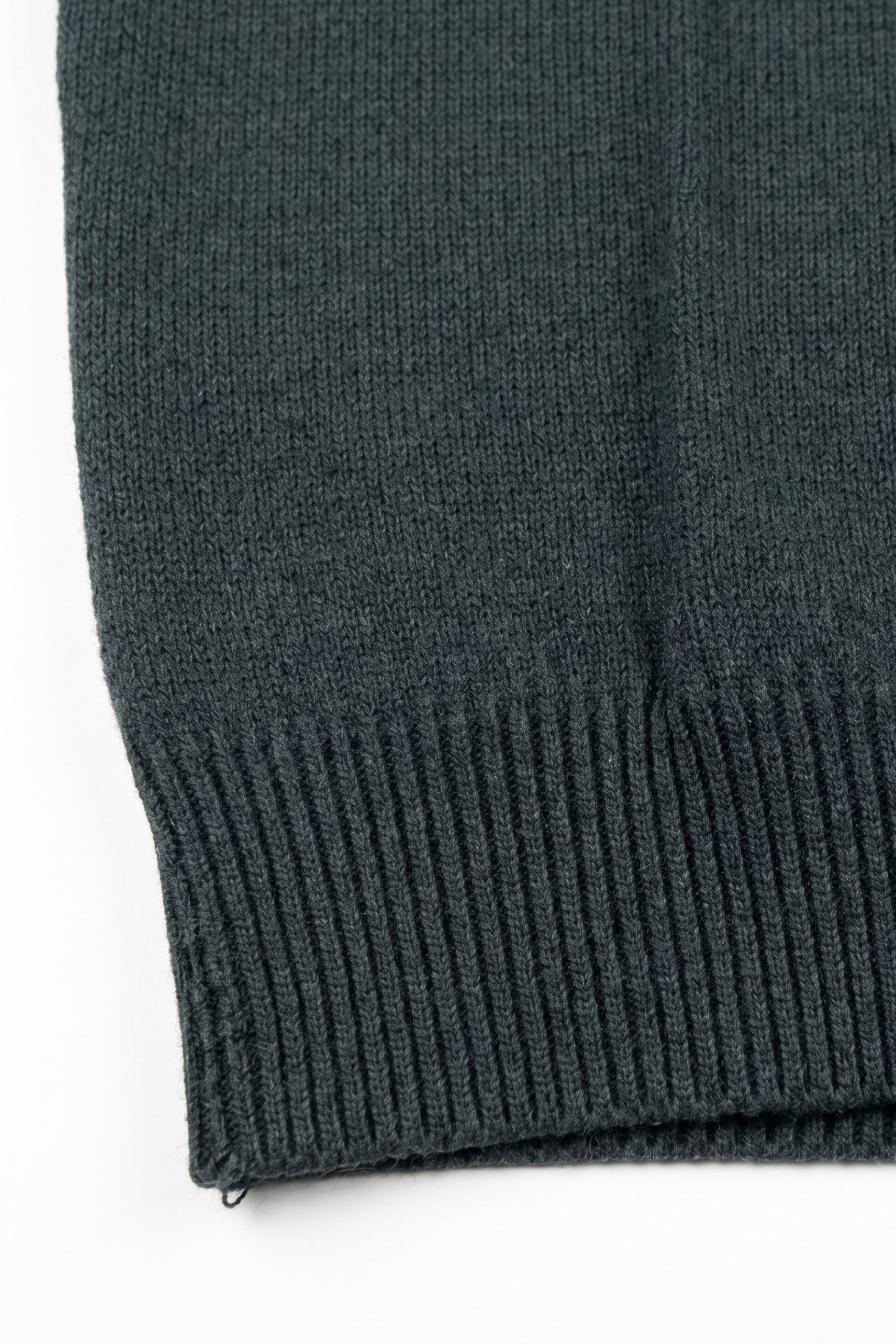 Maglione da uomo blu navy in maglia, girocollo, vestibilità regolare