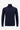 Maglione da uomo a collo alto blu navy, in morbido misto viscosa, a maniche lunghe.