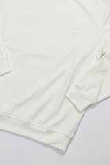 Felpa girocollo da uomo Off White in misto cotone, maniche lunghe elasticizzate.
