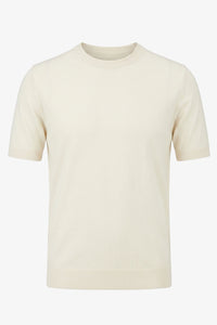 T-shirt da uomo Off White in maglia, vestibilità regolare, girocollo, maniche corte