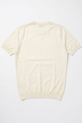 T-shirt da uomo Off White in maglia, vestibilità regolare, girocollo, maniche corte