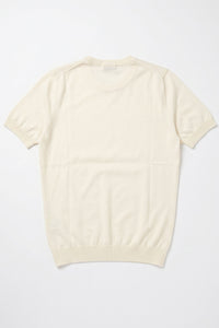T-shirt da uomo Off White in maglia, vestibilità regolare, girocollo, maniche corte