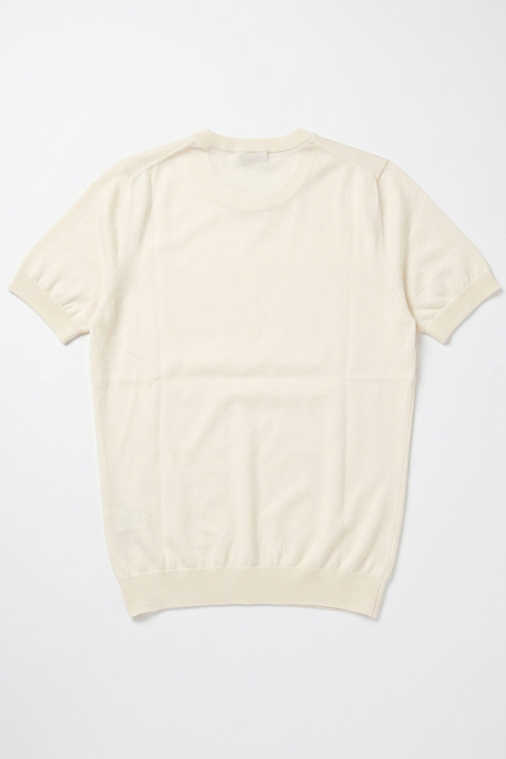 T-shirt da uomo Off White in maglia, vestibilità regolare, girocollo, maniche corte