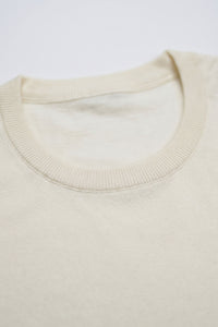 T-shirt da uomo Off White in maglia, vestibilità regolare, girocollo, maniche corte