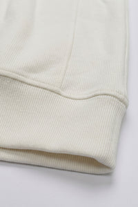 Felpa da uomo Off White con cerniera a un quarto e collo alto, in misto cotone.