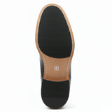 Stivaletti brogue con punta a coda di rondine da uomo