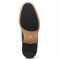 Stivaletti brogue con punta a coda di rondine da uomo