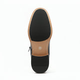 Stivaletti brogue con punta a coda di rondine da uomo