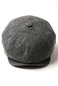 Cappellino newsboy da uomo a 8 pannelli - Cavani Martez - Grigio scuro