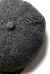 Cappellino newsboy da uomo a 8 pannelli - Cavani Martez - Grigio scuro