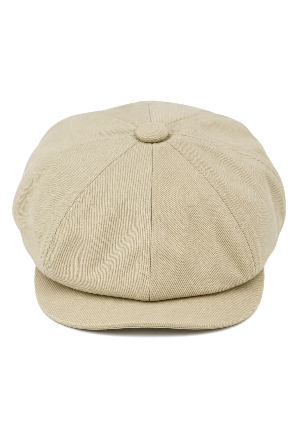 Berretto estivo da uomo a 8 pannelli, beige, stile Baker Boy, con paraocchi in cotone, berretto piatto Shelby Newsboy