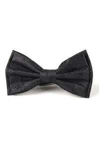 Set regalo con papillon nero e fazzoletto da taschino e gemelli da uomo