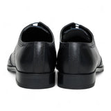 Scarpe stringate classiche brogue da uomo in pelle nera