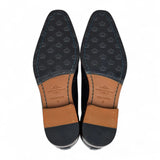 Scarpe stringate classiche brogue da uomo in pelle nera
