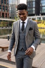 Set regalo con cravatta da uomo nera con motivo paisley