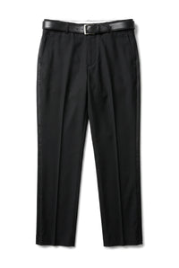Pantaloni da smoking neri da uomo, a righe, in raso, per matrimonio e ballo di fine anno