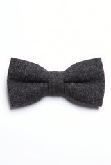 Papillon da uomo in tweed nero