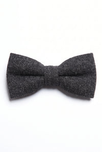 Papillon da uomo in tweed nero