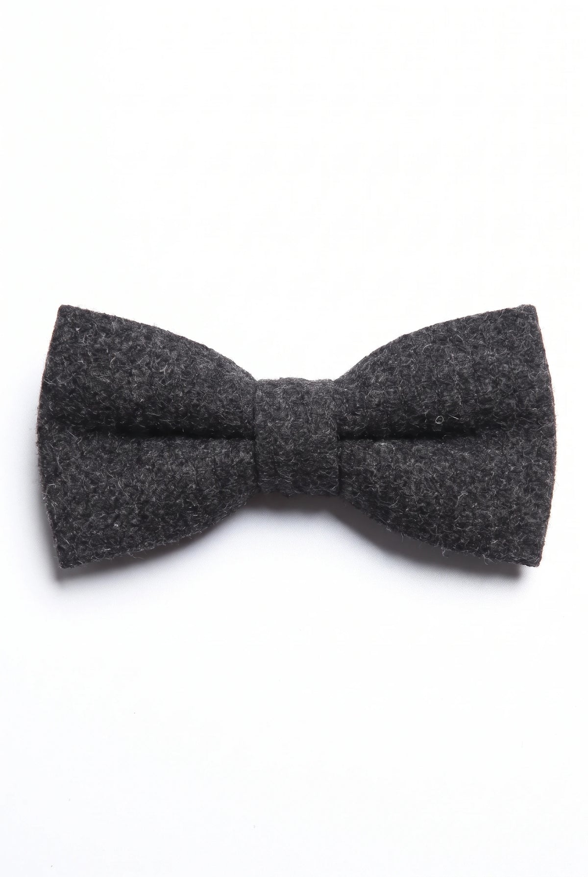 Papillon da uomo in tweed nero