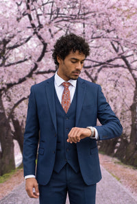 Cravatta da uomo color bronzo con motivo paisley