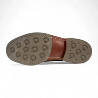 Scarpe eleganti brogue da uomo in pelle marrone