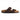 Sandali da uomo in pelle marrone con plantare slip-on